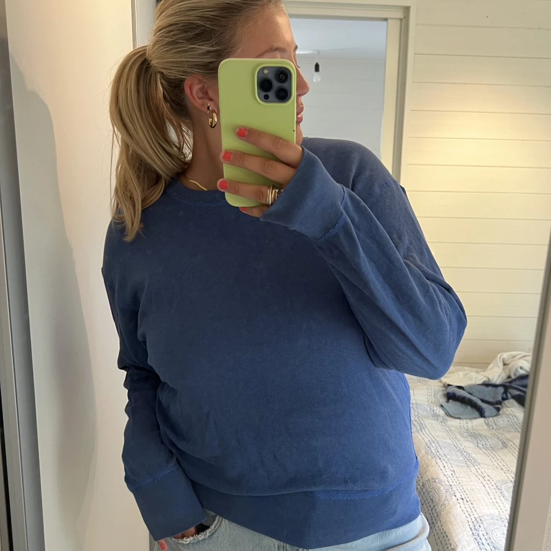 Blå Sandro tröja - 90