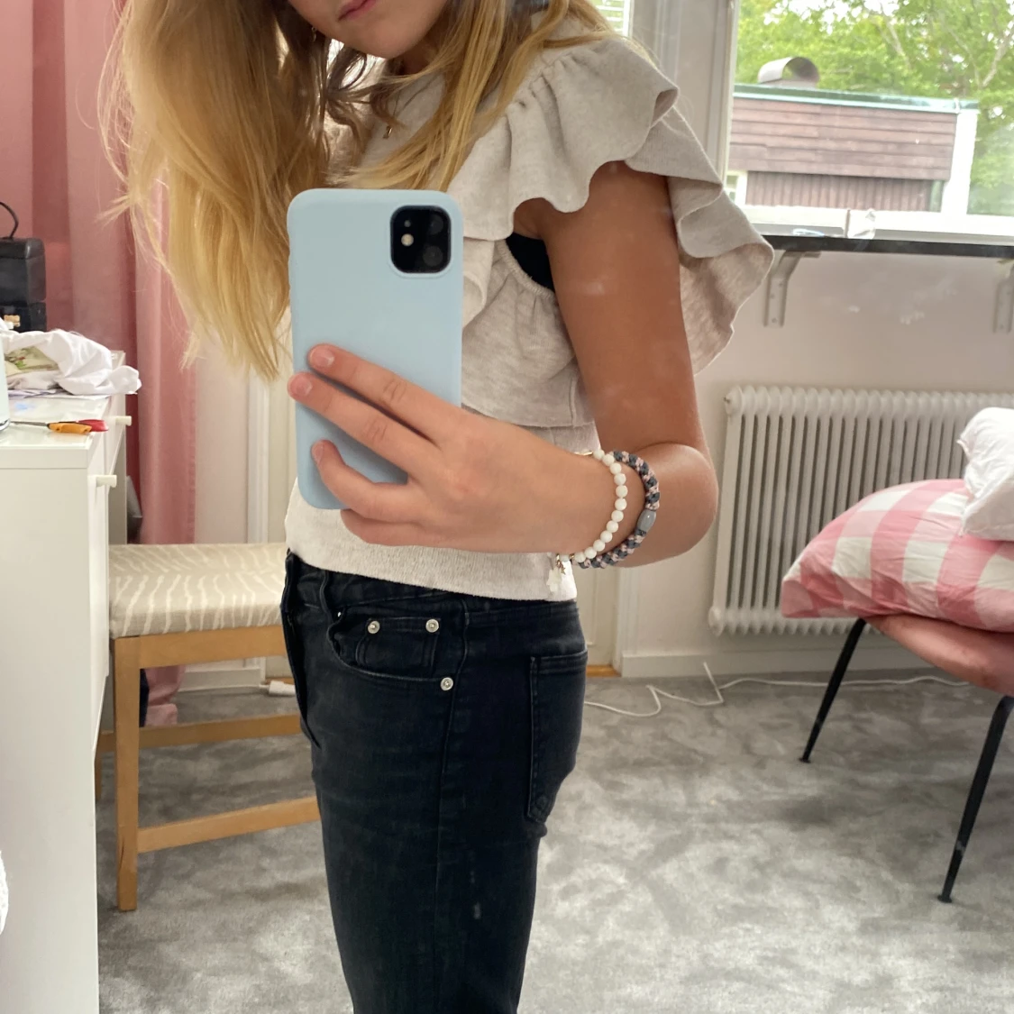 Bootcut lågmidgade jeans - 90