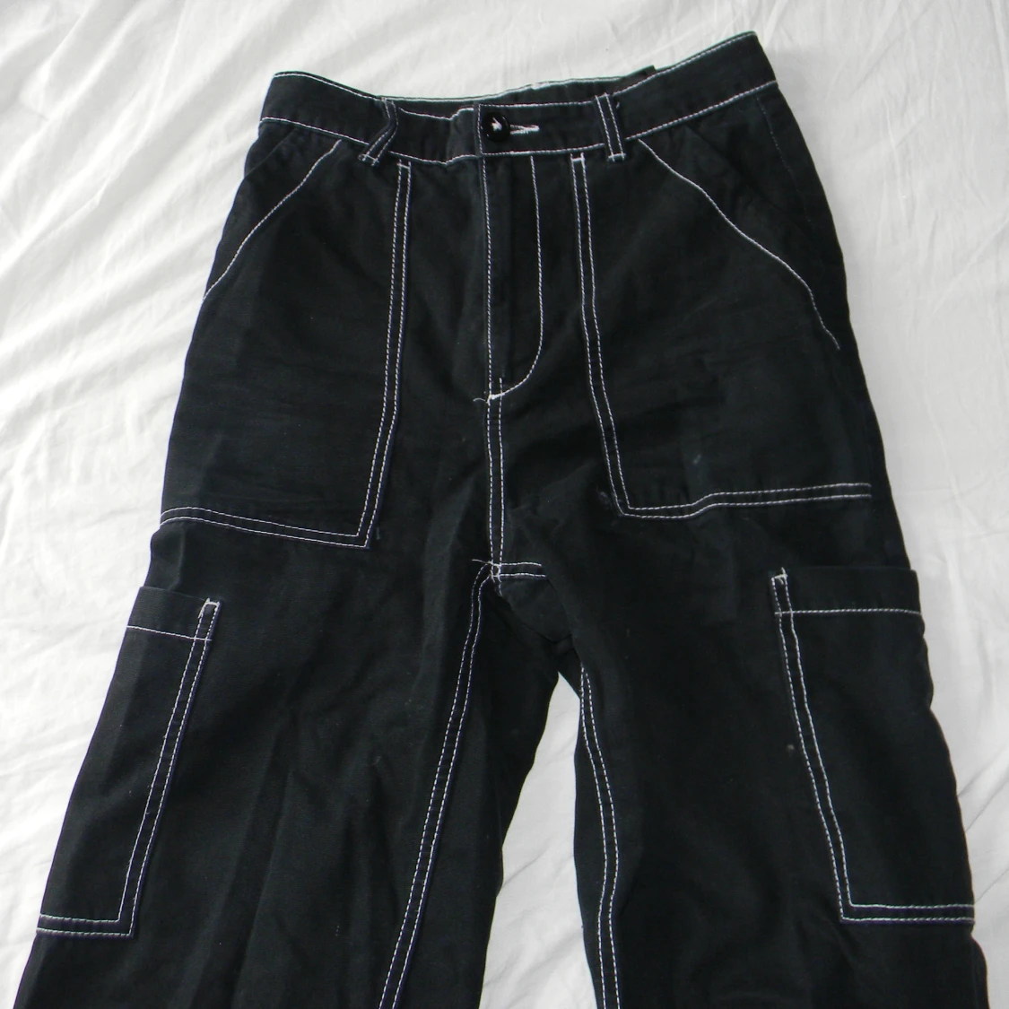 svarta cargojeans - 91