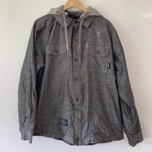 saga outerwear coach jacket w/ removable hood size l light winterjacket