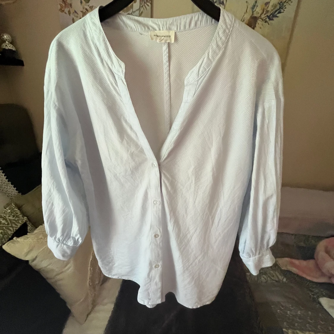 Trekvartsärmad skjorta