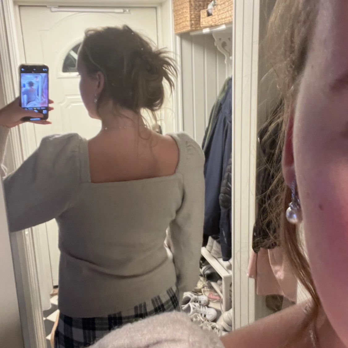 Tröja med puffärm  - 90