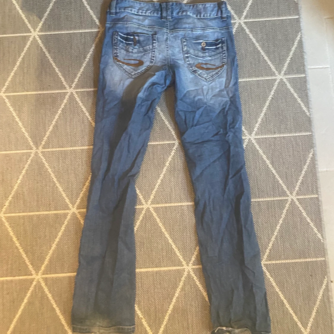 lågmidjade jeans - 90