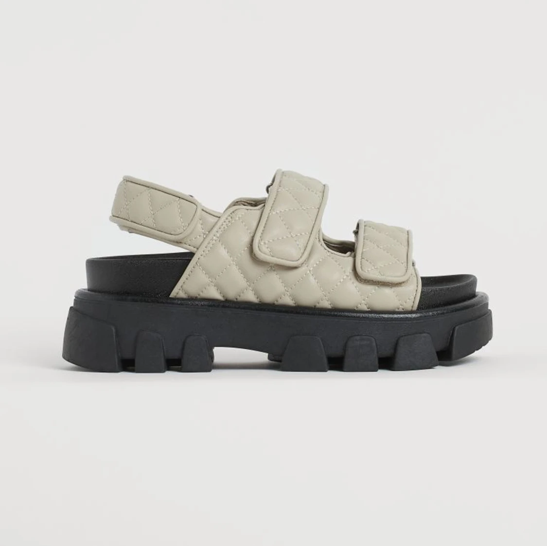 Chunky quiltade sandaler H&M