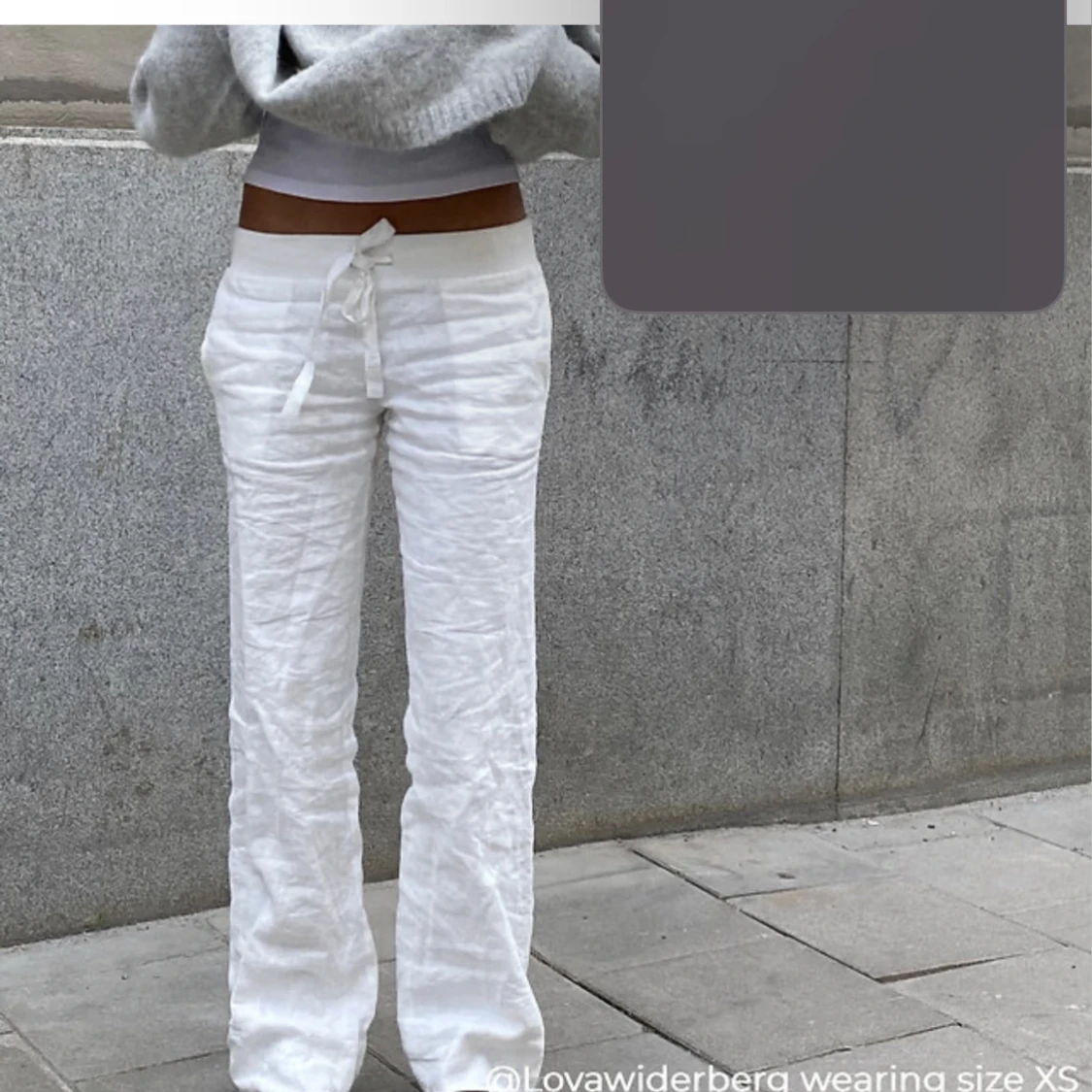 Oanvända Alobha linnebyxor - 90