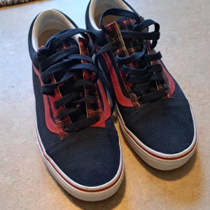Vans - I princip aldrig använda vans, köpta i usa :) storlek 9.5 US 40.5 Eu och 26 cm. Passar mig som ofta har 41 på skor
