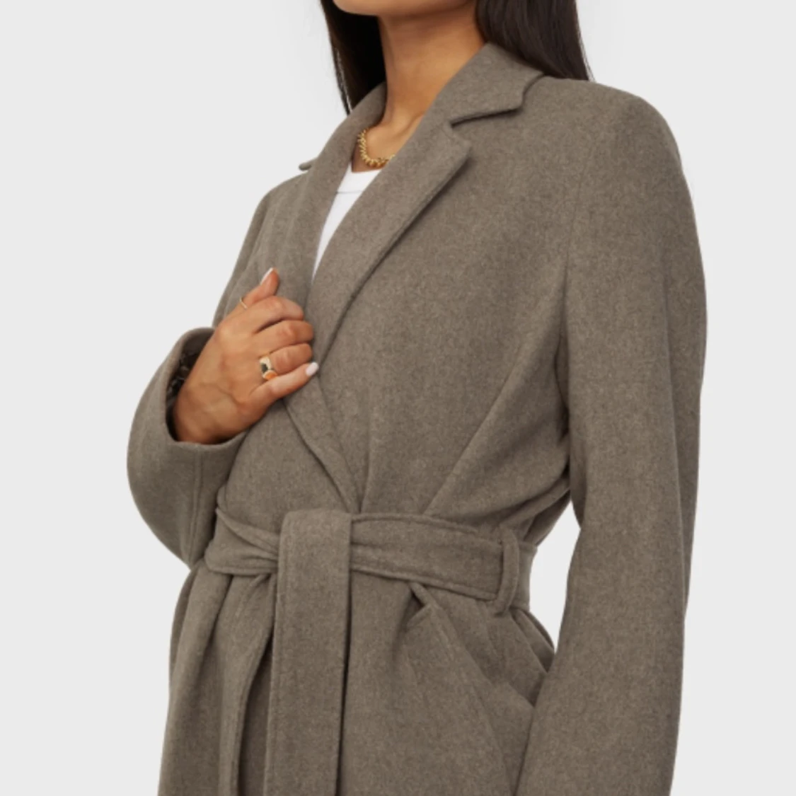 Lång ullkappa samsoe samsoe nyskick - 91