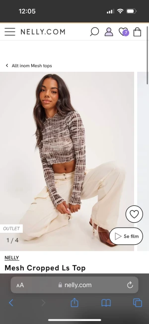 Topp  - Brun topp från Nelly, aldrig använd 