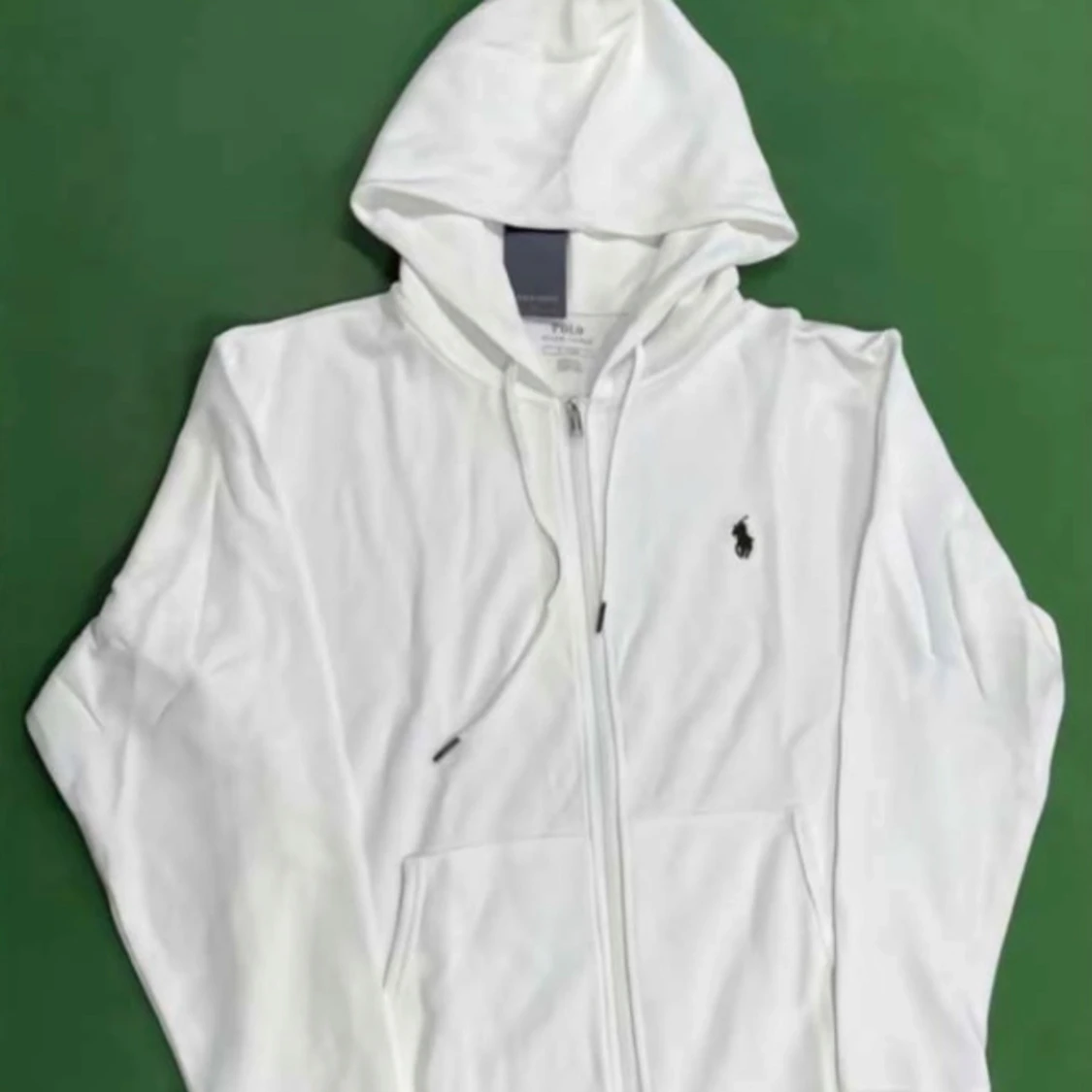 Vit hoodie från Ralph Lauren