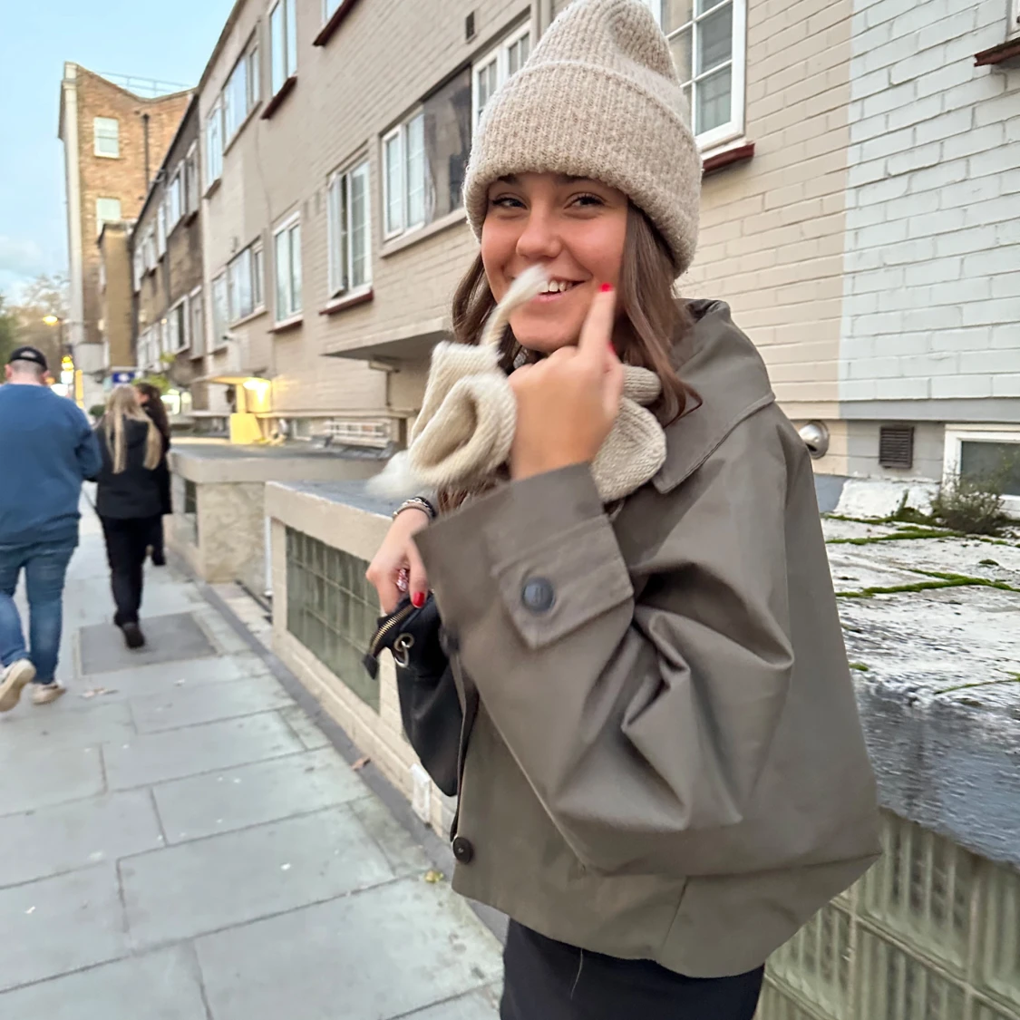 Grön trenchcoat Zara  - 2