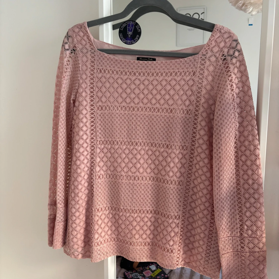 Rosa spetsblus från Massimo Dutti - 1