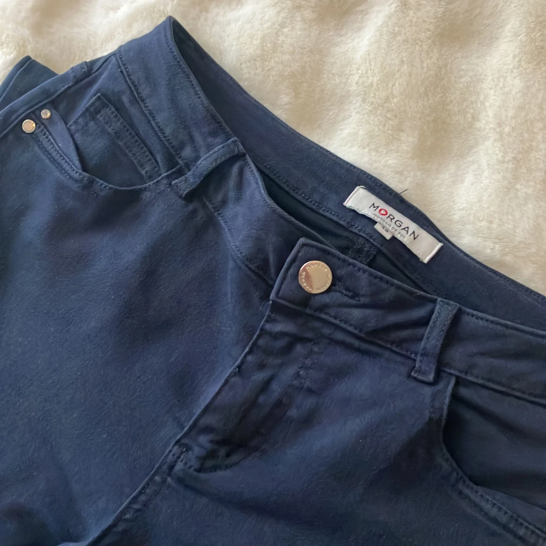 Mörkblå byxor från Morgan - 1