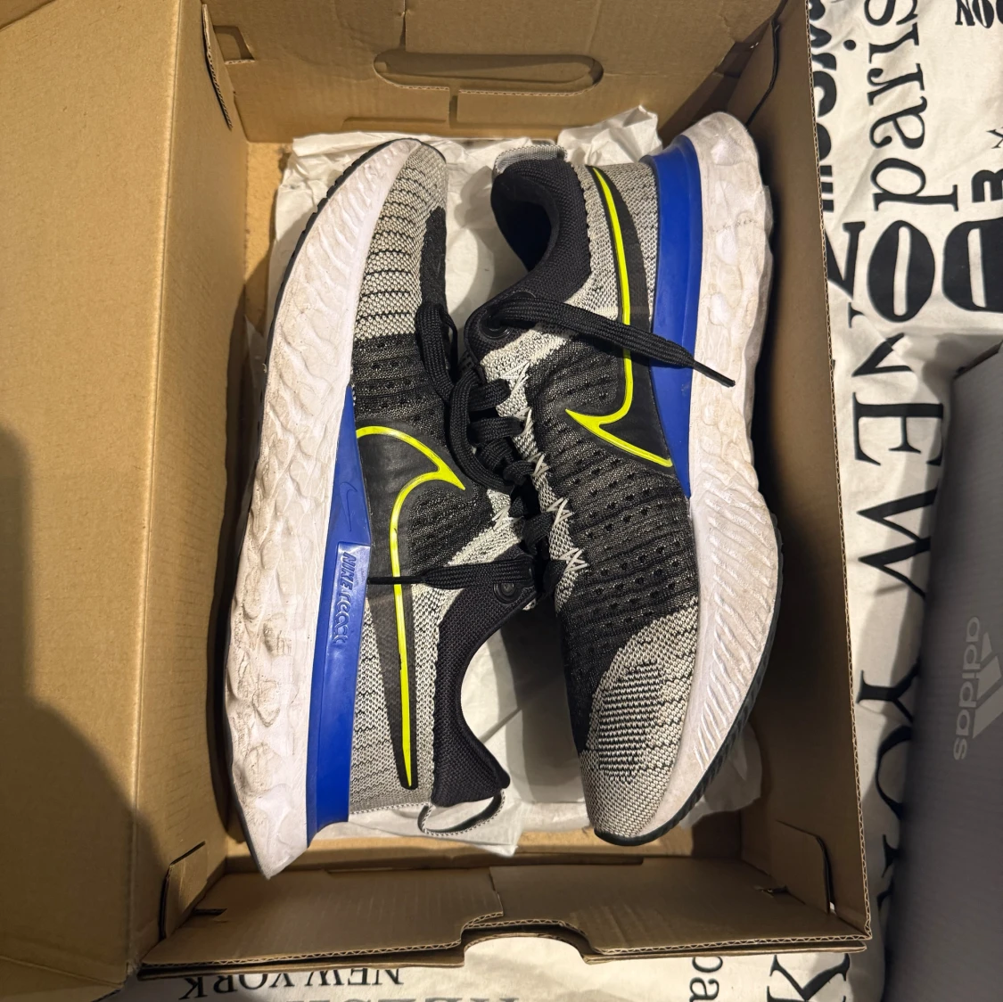 Nike React löparskor svart/grå/blå - 1