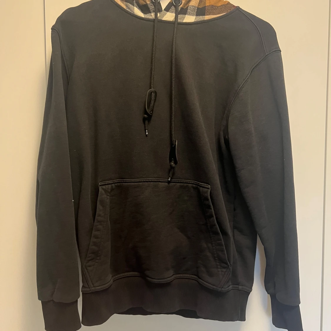Svart burberry hoodie  