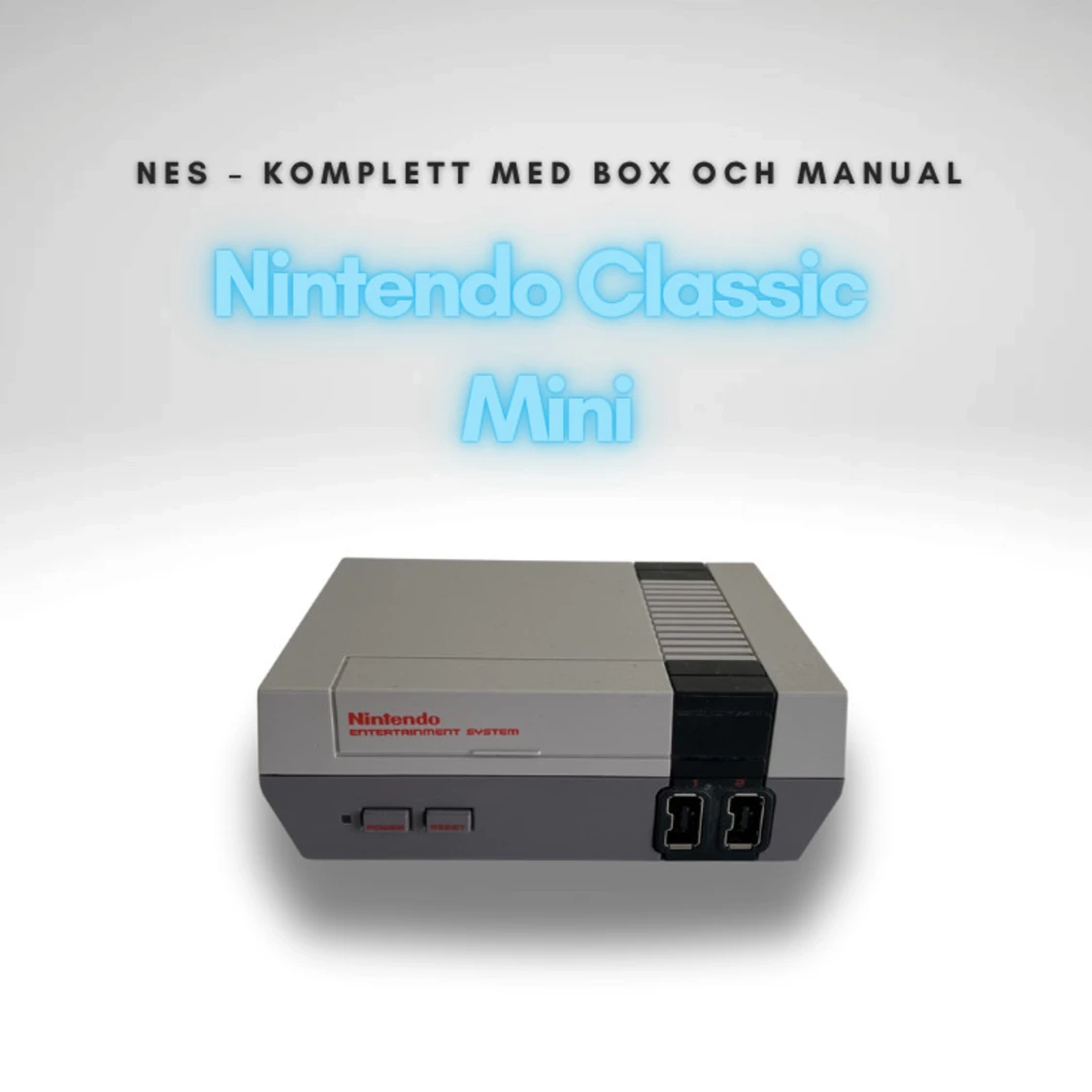 🎮 Nintendo Classic Mini NES – Komplett med Box och Manual! 🎮
