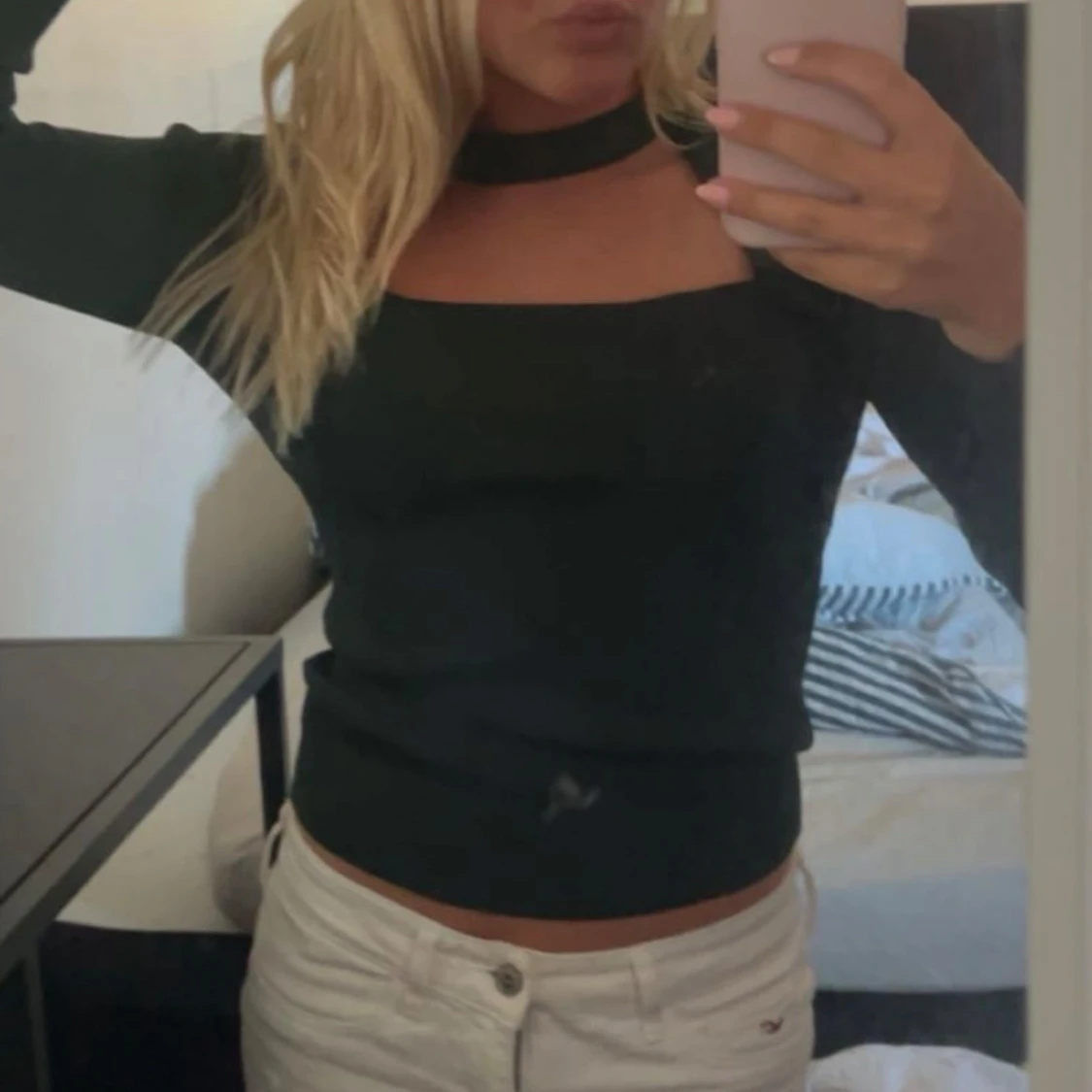 Grön topp med choker - 1