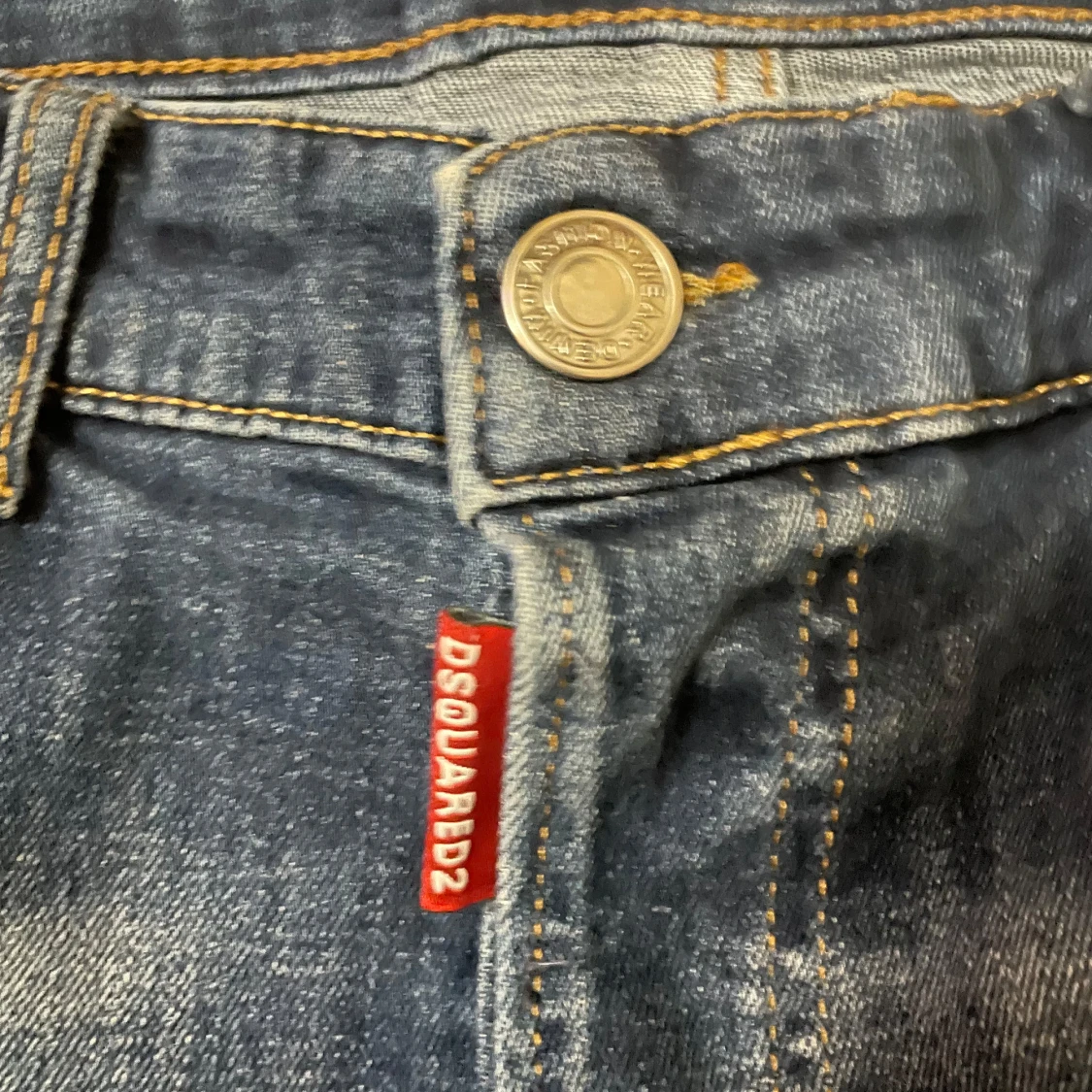 Dsquared2 blå slitna jeans, stl 50 - 1