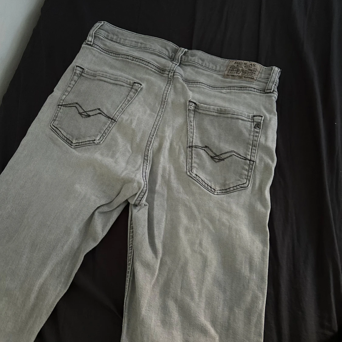 Grå Replay jeans straight fit - 1