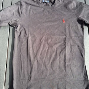 Svart t-shirt från Polo Ralph Lauren - Snygg mörkgrå t-shirt från Polo Ralph Lauren med klassisk röd logobroderi på bröstet. Modellen är kortärmad och har rund hals. Tillverkad i mjuk bomull med lite stretch för extra komfort. Perfekt basic med stilren vibe.