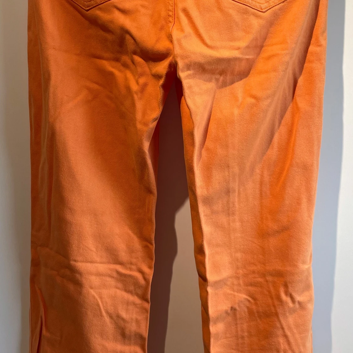 Orange wide jeans, midwaist, W29 L32 - 1