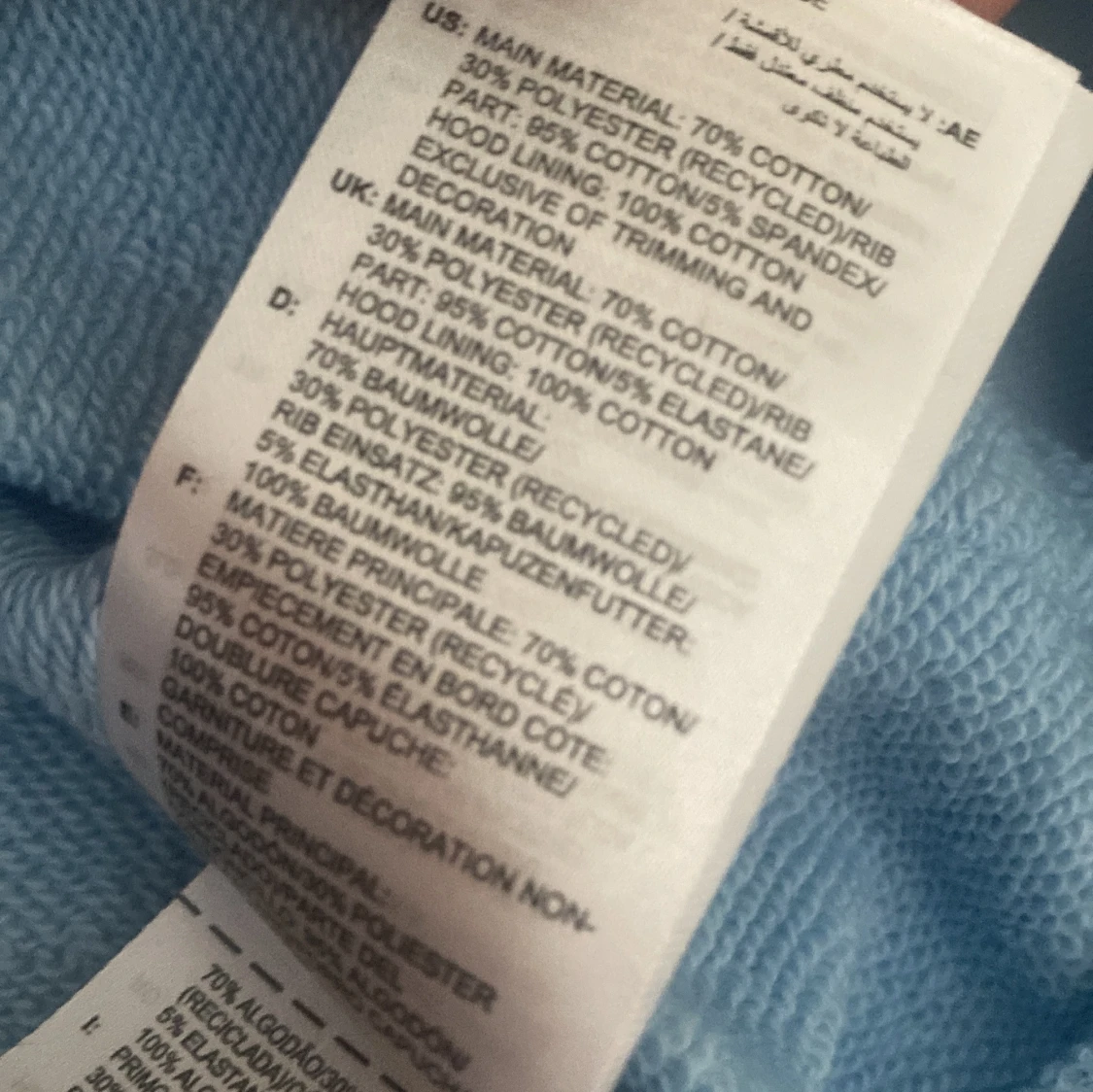 Ljusblå Adidas Trefoil hoodie - 4