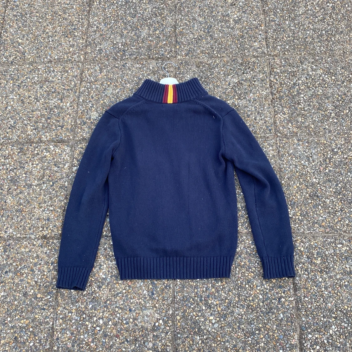 Mörkblå stickad kofta från Polo Ralph Lauren - 1