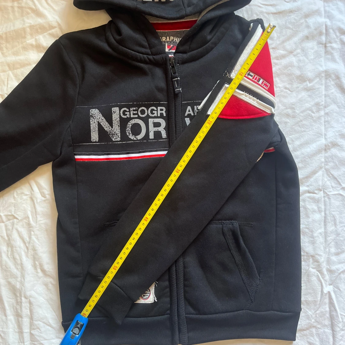 Svart hoodiejacka Geographical Norway - 3