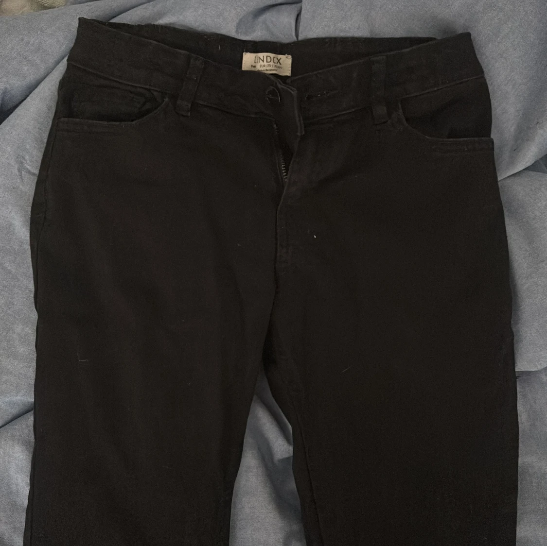 Svarta bootcut jeans från Lindex - 1