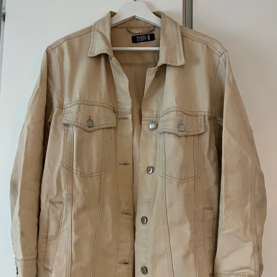 Beige jeansjacka  - 1