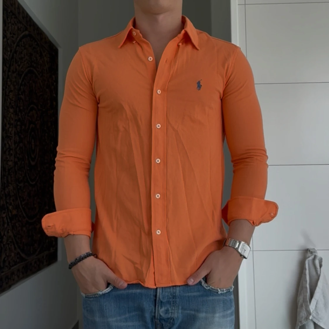 Orange skjorta från Ralph Lauren