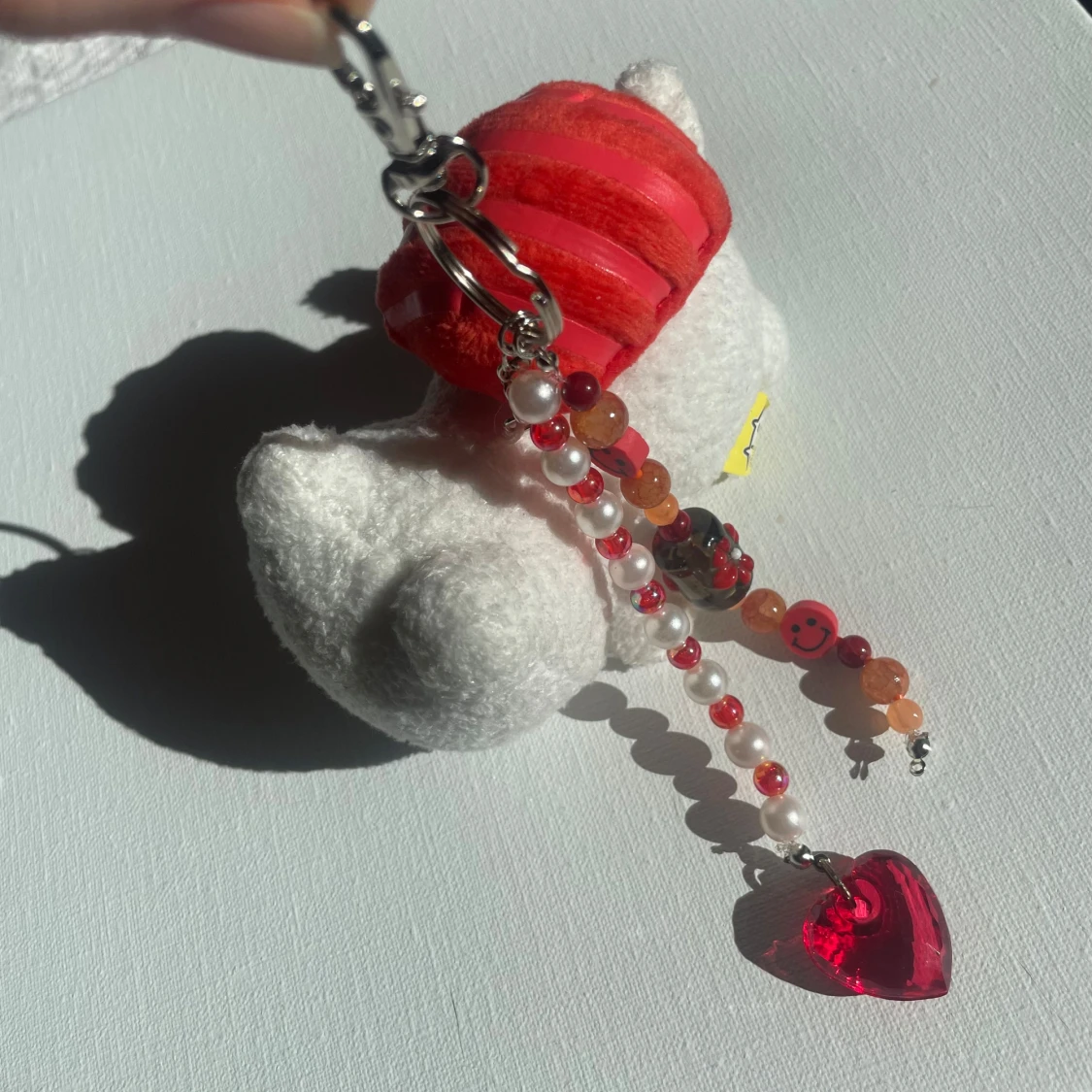 Plush nyckelring/ bag sharm (röd)