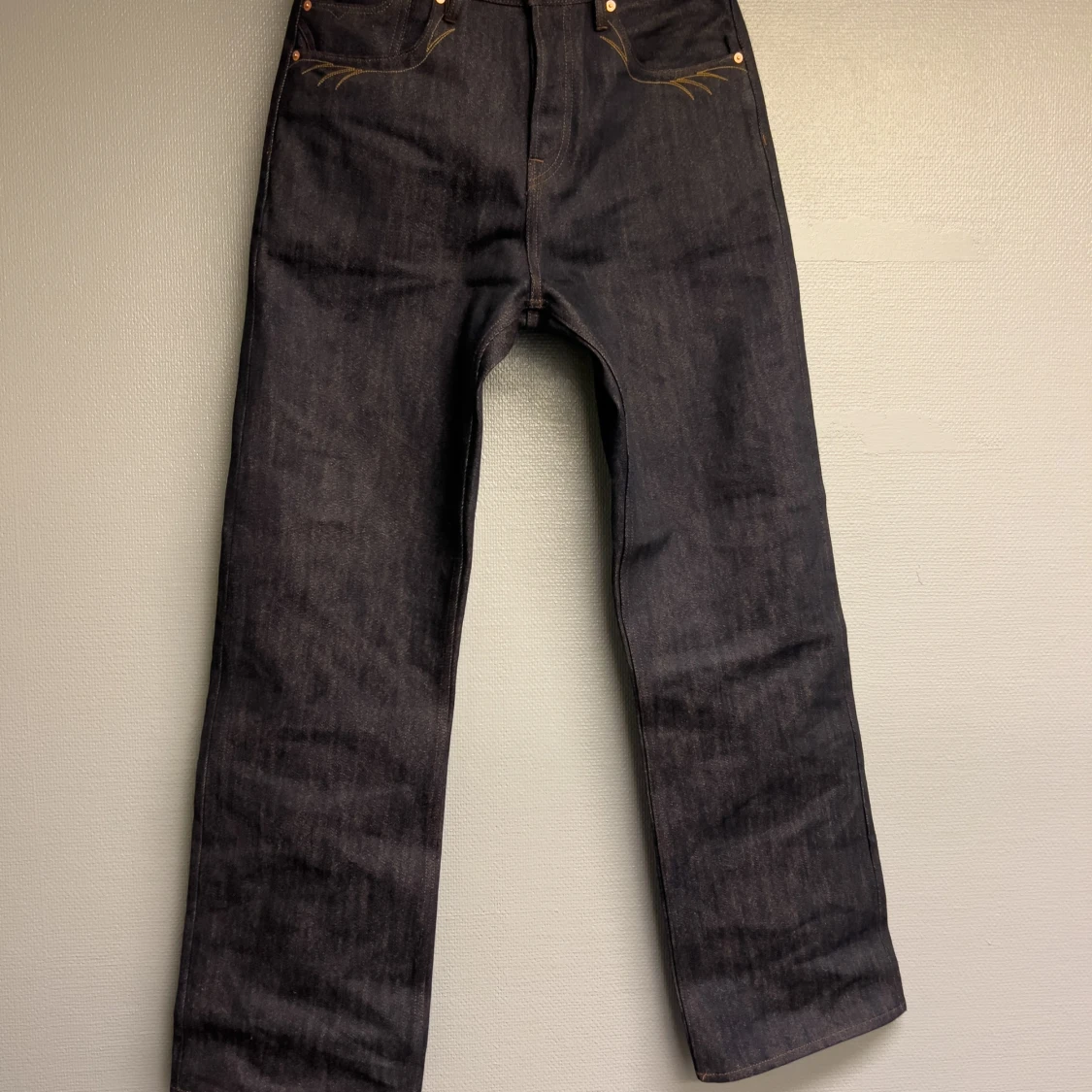 16.7oz selvage flared denim 