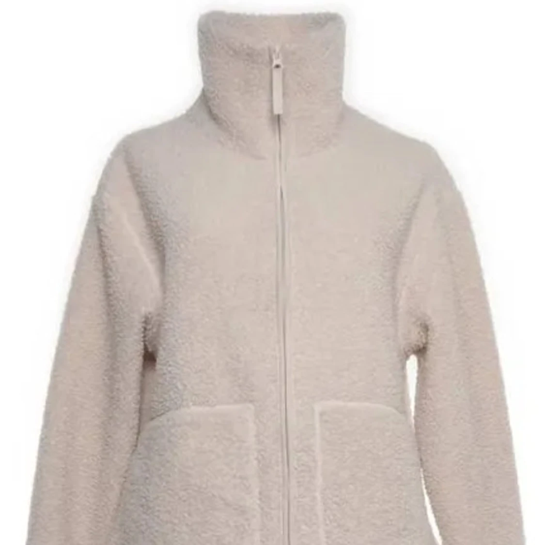 Beige teddyjacka från H&M