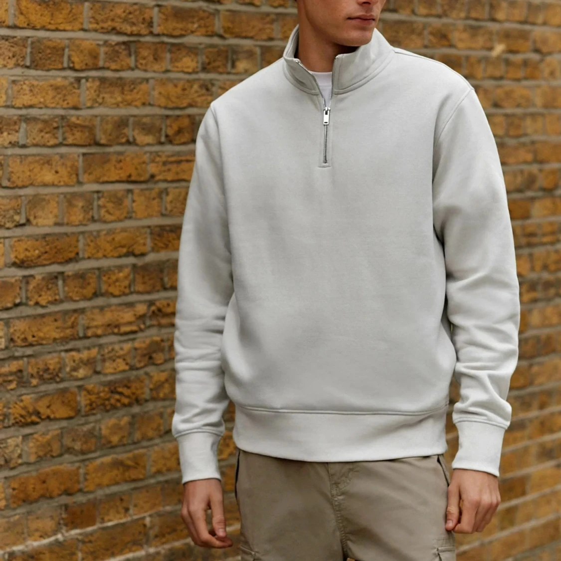 Mint tröja med dragkedja från H&M - 2