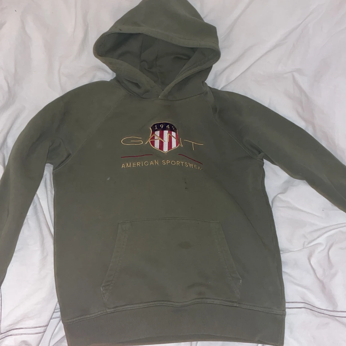 Grön hoodie från GANT