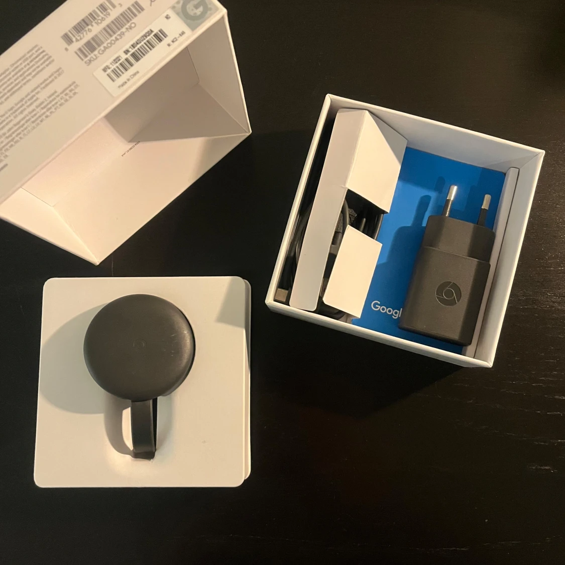 Svart Google Chromecast - 2