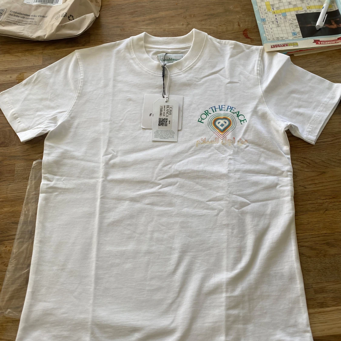 Vit t-shirt från Casablanca