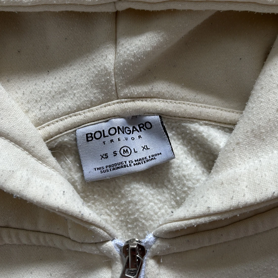 Beige ziphoodie  - 1