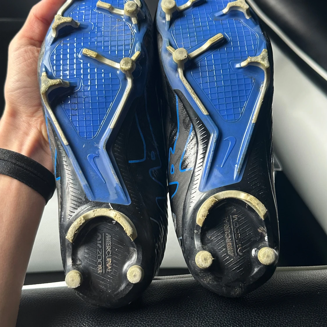 Nike Zoom fotbollsskor svart/blå - 3