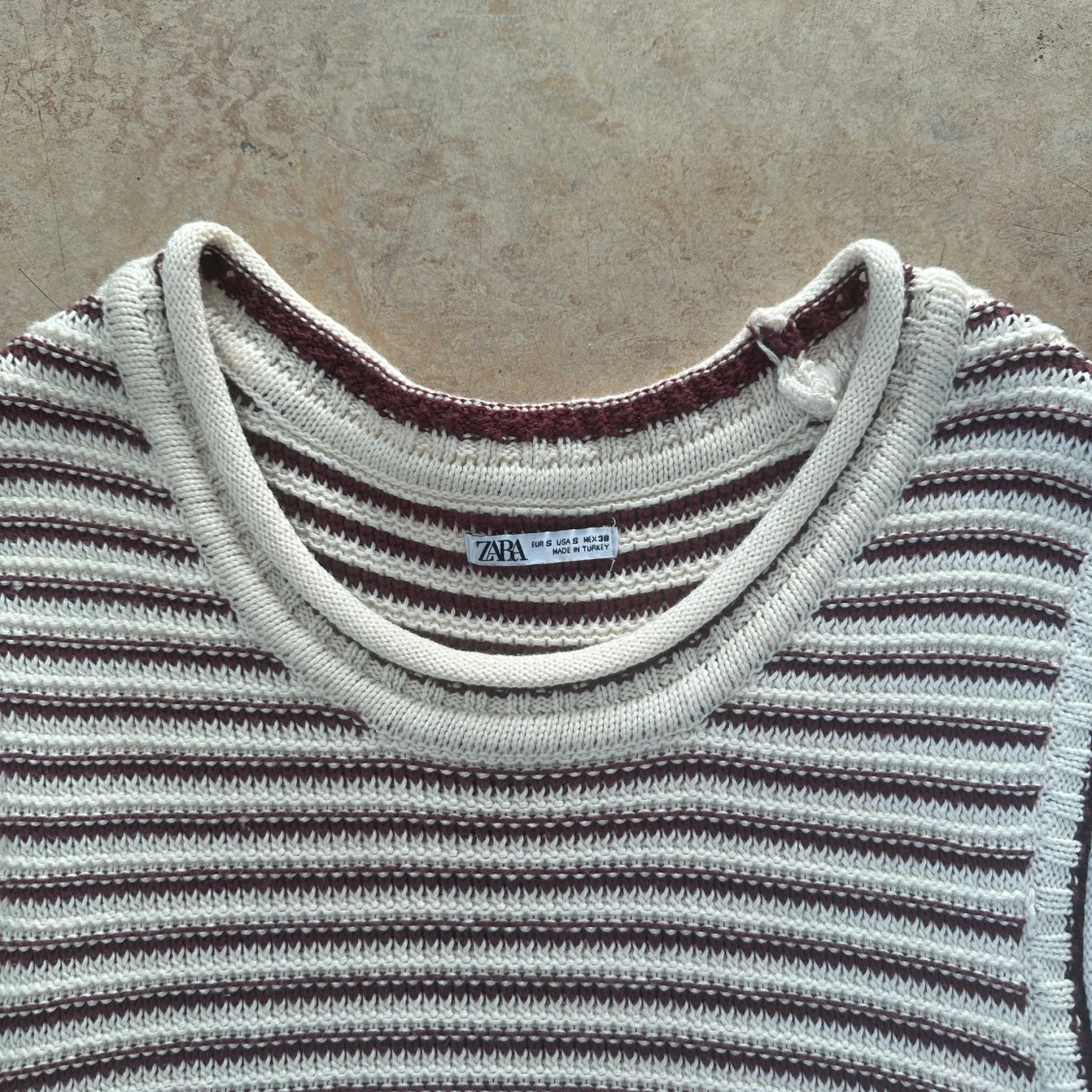 Randig stickad väst från Zara - 4