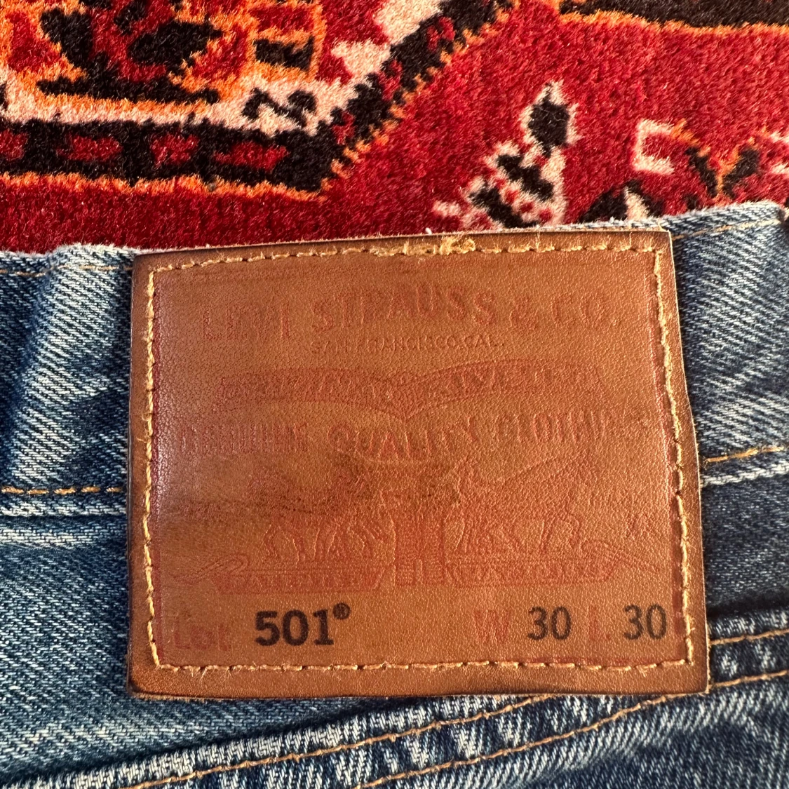 Levi's 501 jeans blå denim - 2