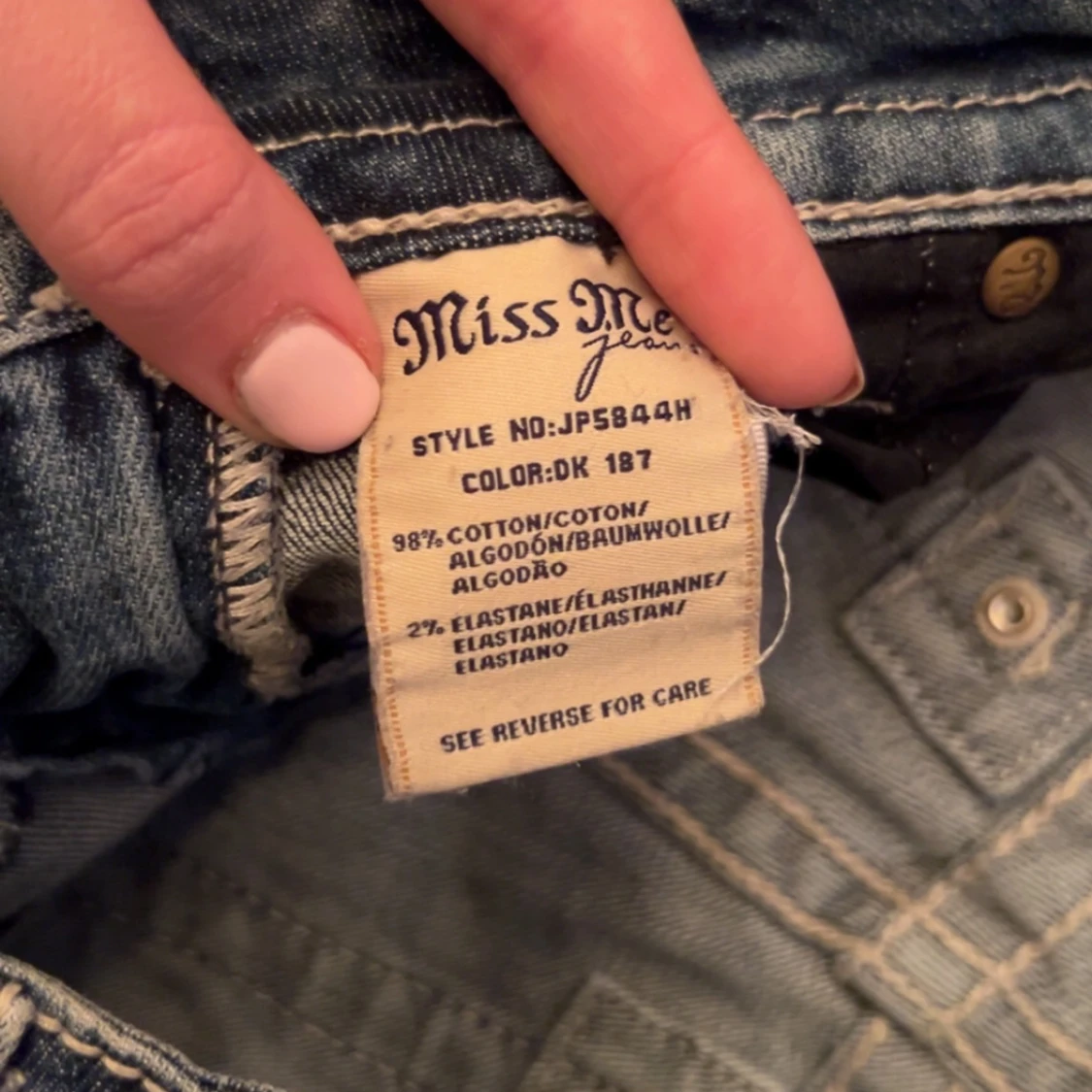 Miss Me jeansshorts med stjärnor och slitningar - 3