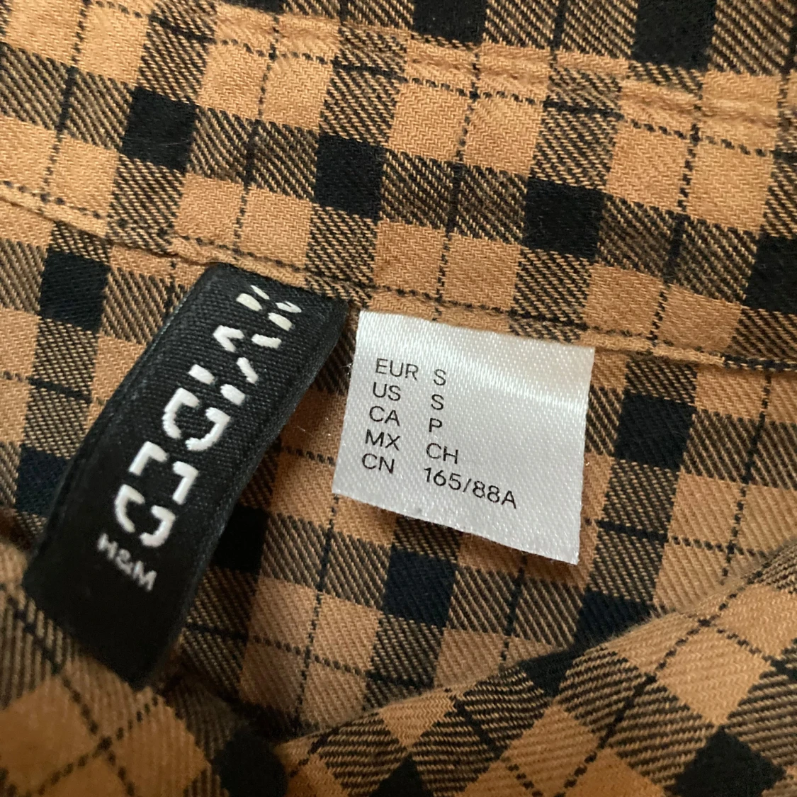 Rutig croppad skjorta från H&M Divided, S - 1