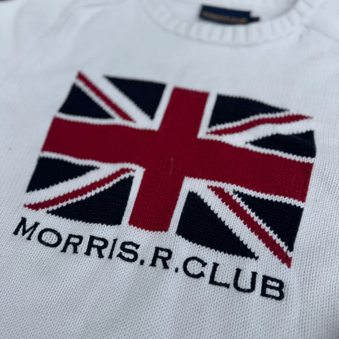 Vit stickad tröja Morris  - 1