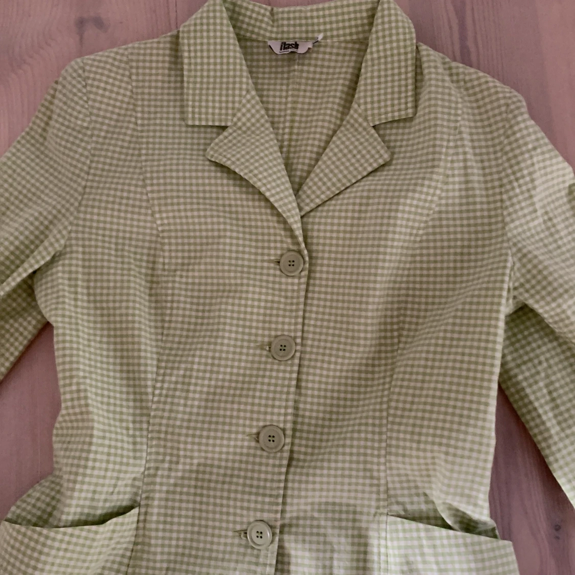 Grön rutig kavaj och kjol från Flash - 1