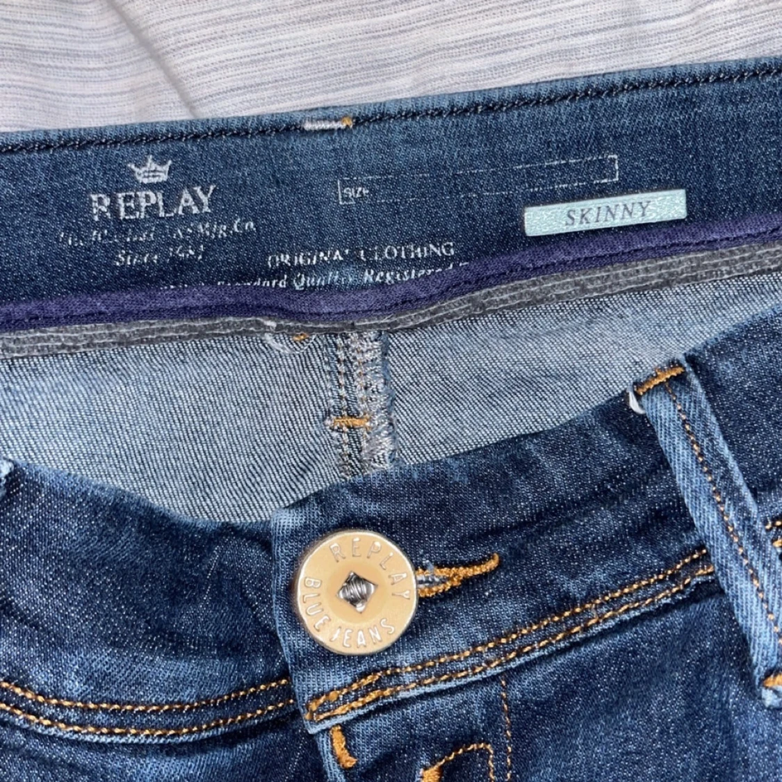 Replay skinnystrecth jeans mörkblå herr - 2