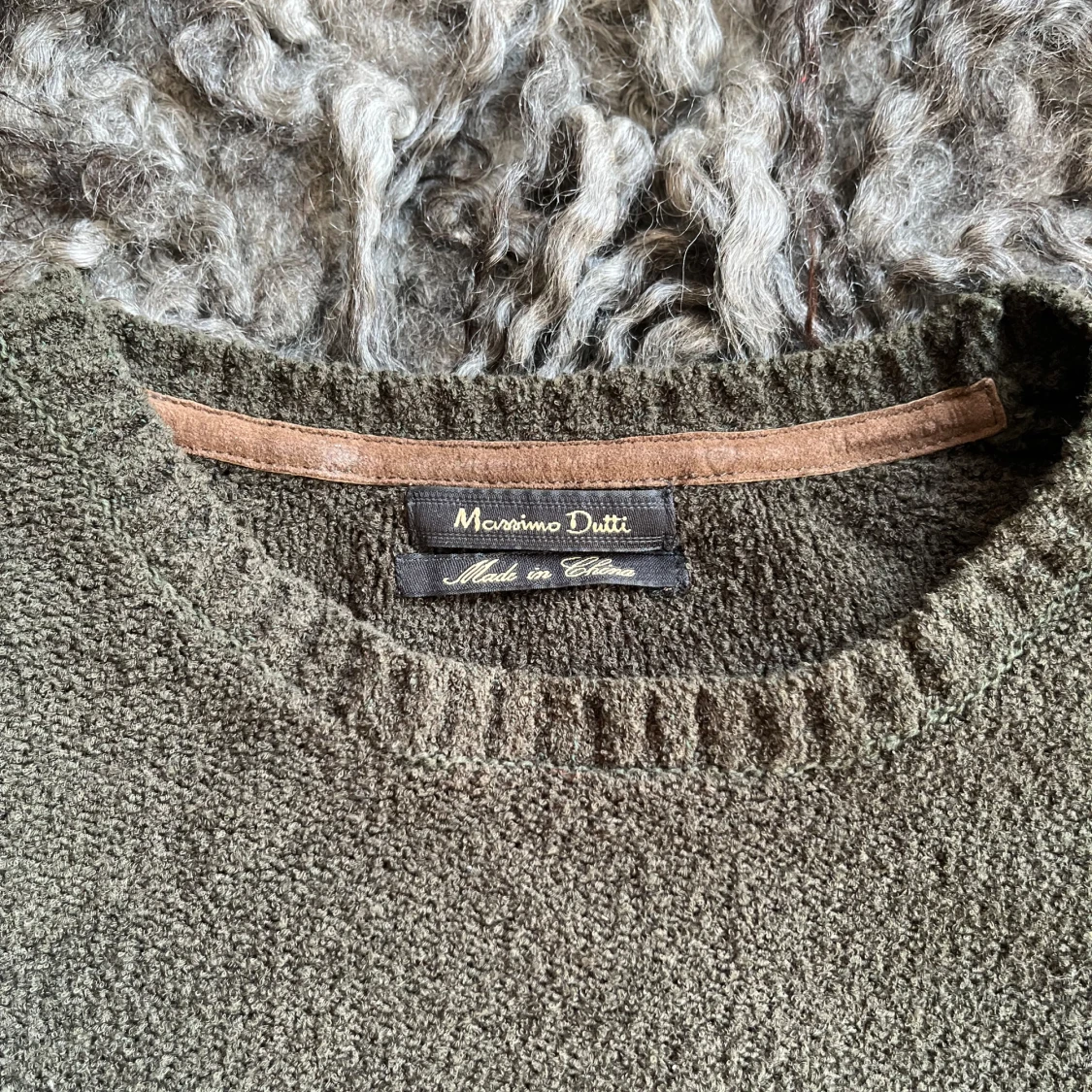 Mörkgrå stickad tröja Massimo Dutti - 1