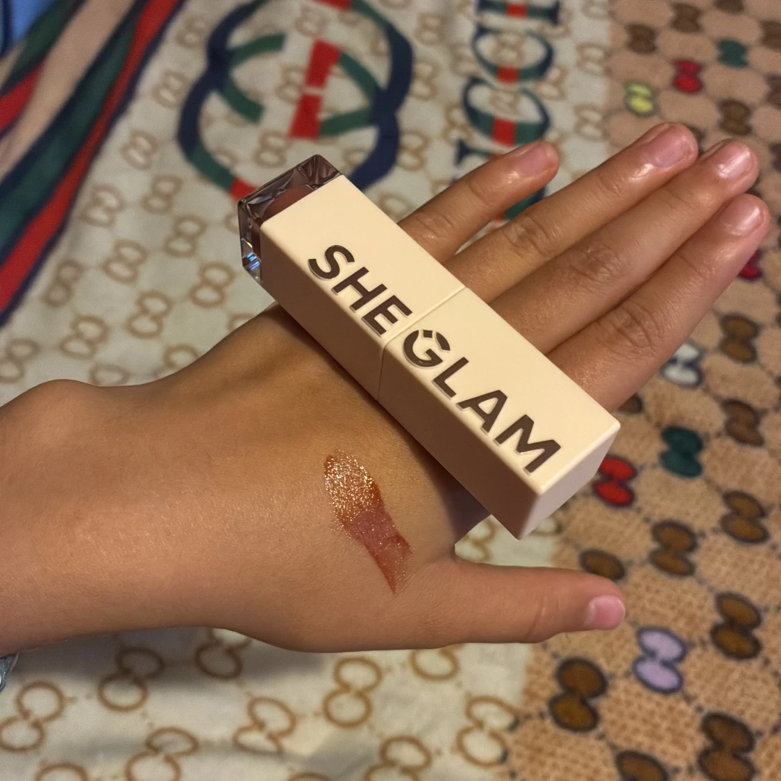 Sheglam läppglans i nude-brun - 3