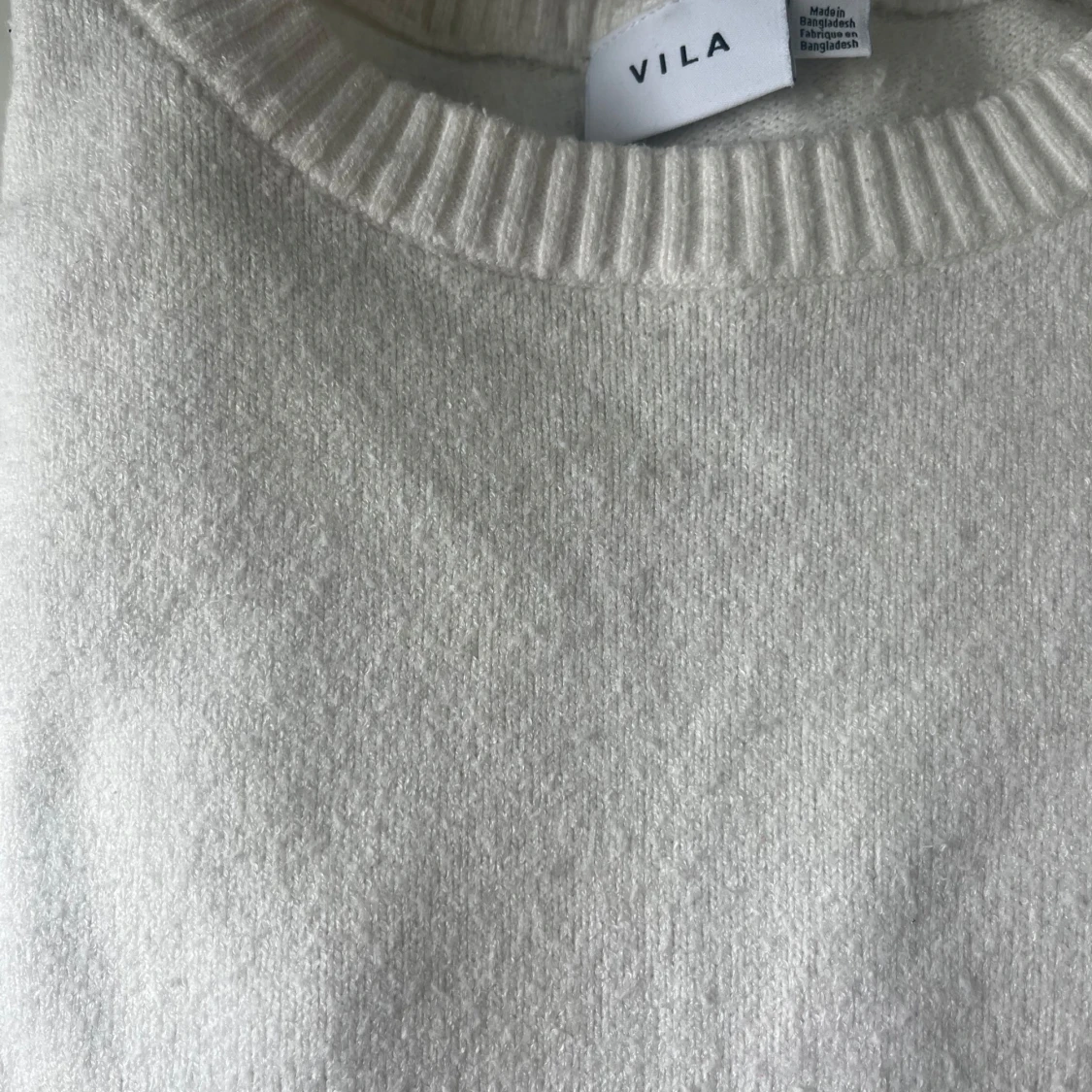 Vit stickad tröja från VILA - 1