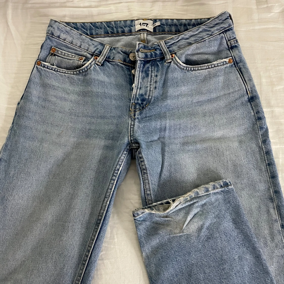 Ljusblå jeans från 157, storlek S